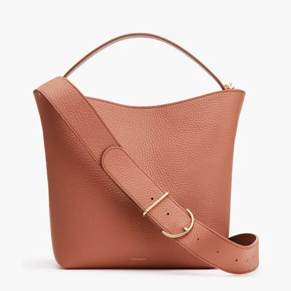 NWOT Cuyana Linea Bag in Terracotta Pebbled Leather - Picture 13 of 17